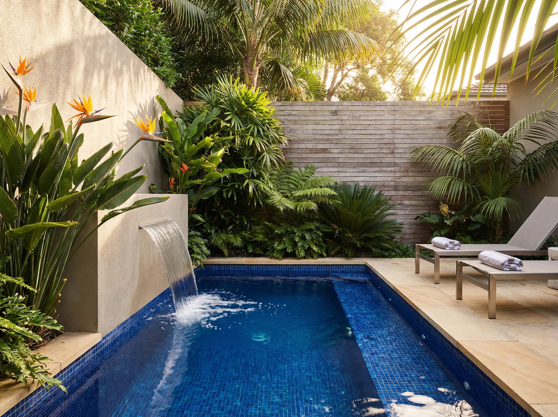 Courtyard plunge pool